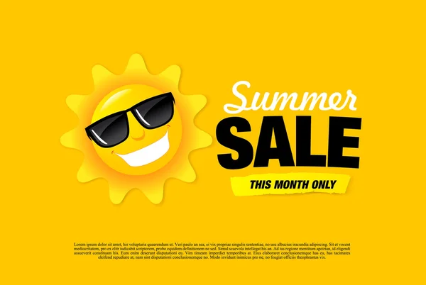 Summer sale banner — Stock Vector