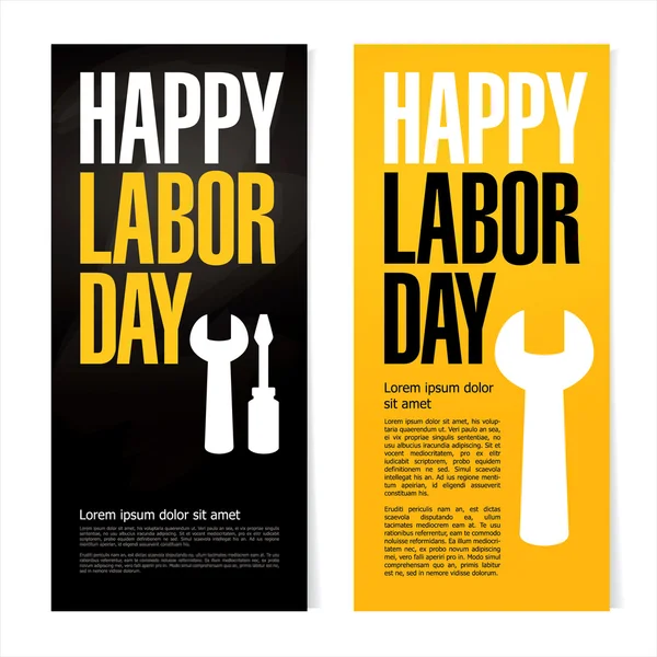 Happy labor day — Stock Vector