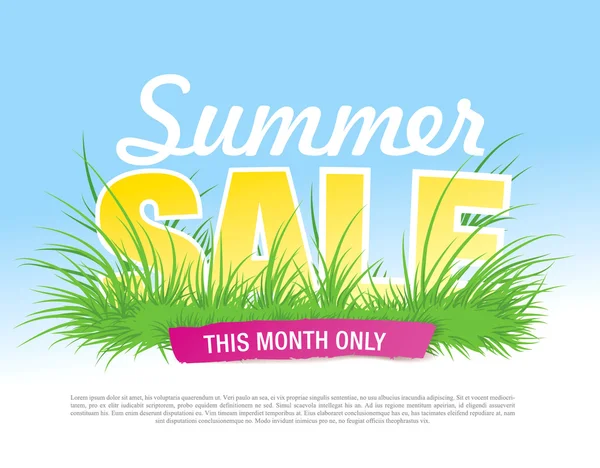 Summer sale banner — Stock Vector