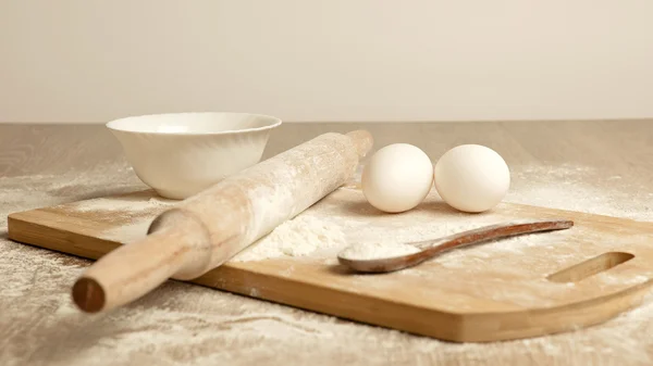 Basic ingredients for baking — Stock Photo, Image