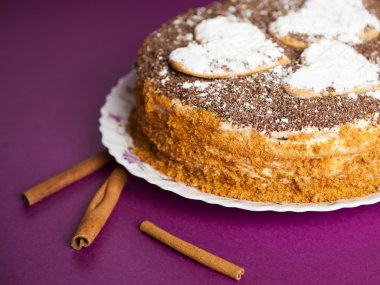 Çikolata kırıntı kek.