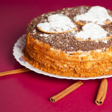 Çikolata kırıntı kek.