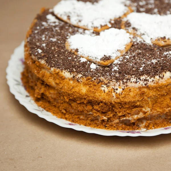 Torta con briciola di cioccolato . — Foto Stock