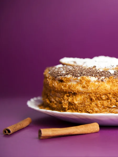 Torta con briciola di cioccolato . — Foto Stock