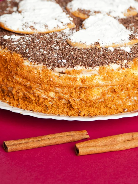 Torta con briciola di cioccolato . — Foto Stock