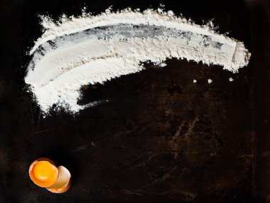 pişirme için temel malzemeler.