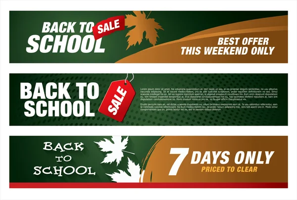 Back to school sale — Stock Vector