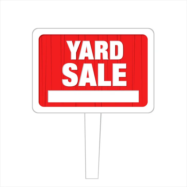 Yard sale board — Stock Vector