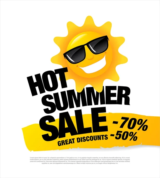 Summer sale banner — Stock Vector