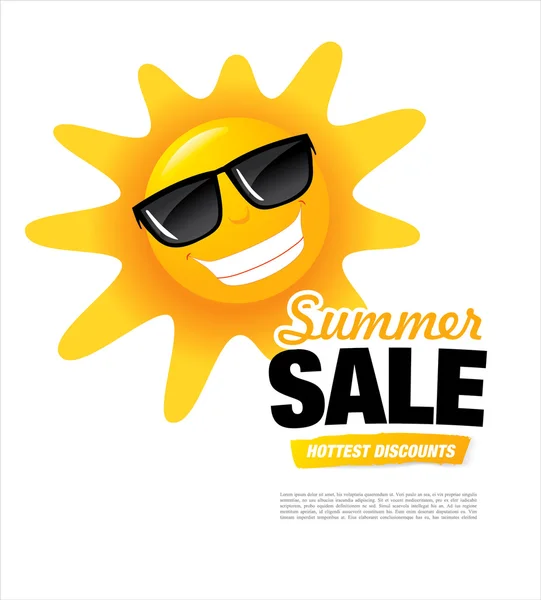 Bannière de vente d'été — Image vectorielle