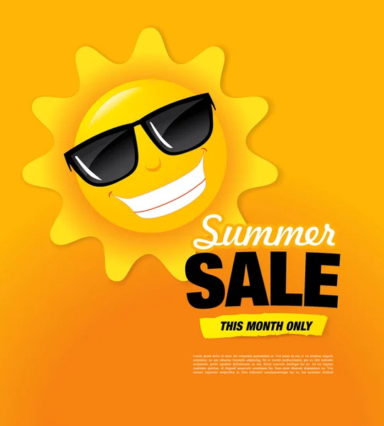 Summer sale banner — Stock Vector