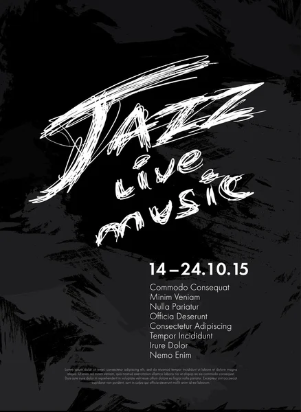 Jazz Festival - Live-Musik — Stockvektor