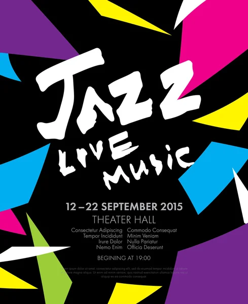 Jazz Festival - Live-Musik — Stockvektor