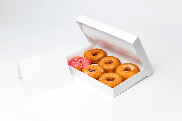 종이에 도넛 — 스톡 사진