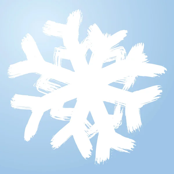 Christmas grunge snowflake — Stock Vector