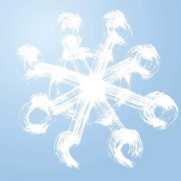 Χριστούγεννα grunge νιφάδα χιονιού — Διανυσματικό Αρχείο