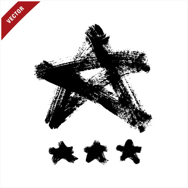 Grunge signe d'une étoile — Image vectorielle