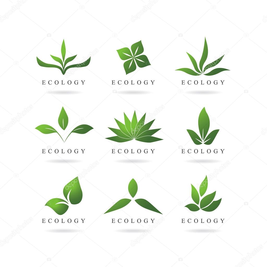 Eco green logos