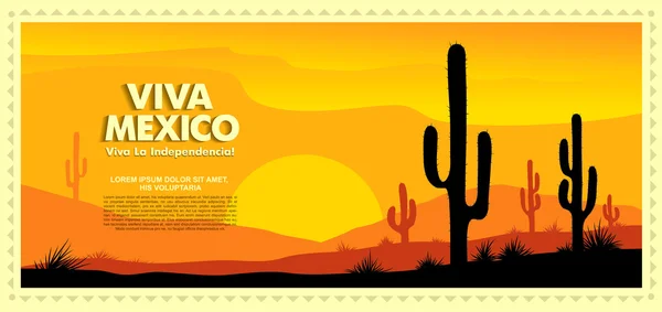 Viva Mexico! Happy Independence day! — Stock Vector