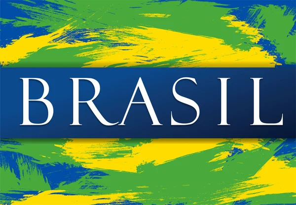 O Brasil. Design de banner —  Vetores de Stock