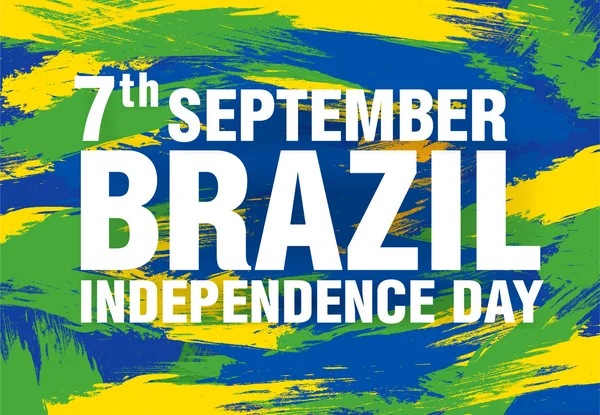 브라질. 즐거운 독립 기념일! — 스톡 벡터