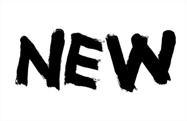 Yeni. Grunge yazı