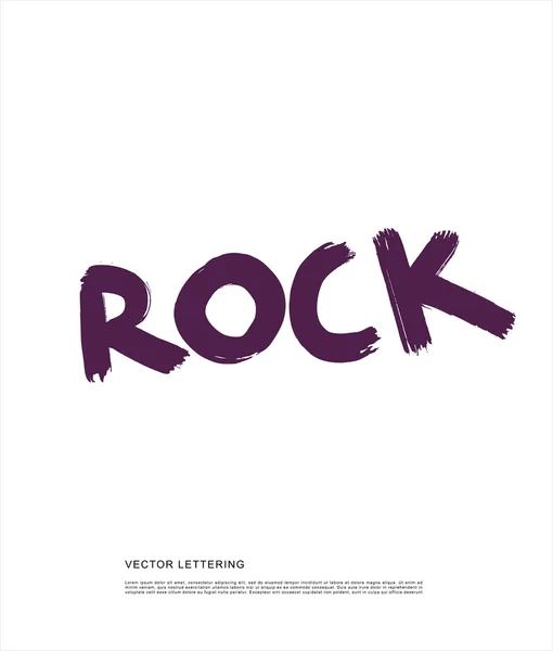 Rock. Bokstäver — Stock vektor
