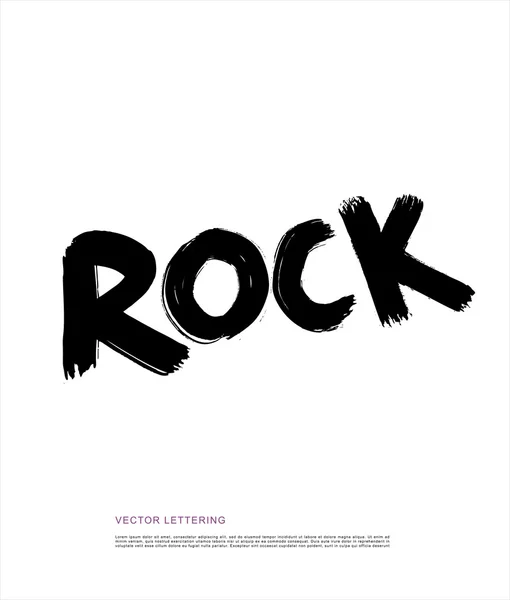 Rock. Bokstäver — Stock vektor