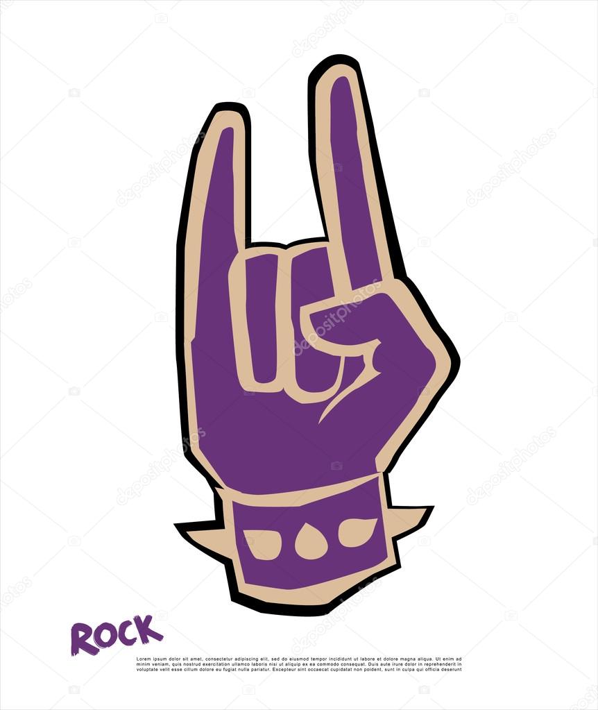 Vector hand design. Wrist design