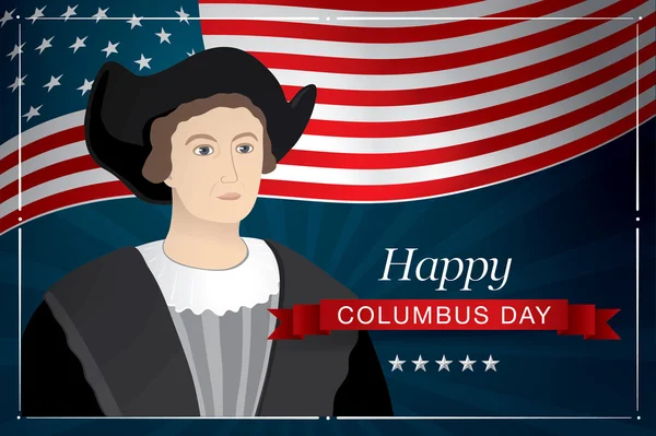 Happy Columbus Day — Stock Vector