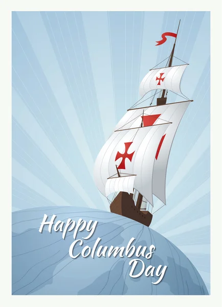Buon Columbus Day — Vettoriale Stock