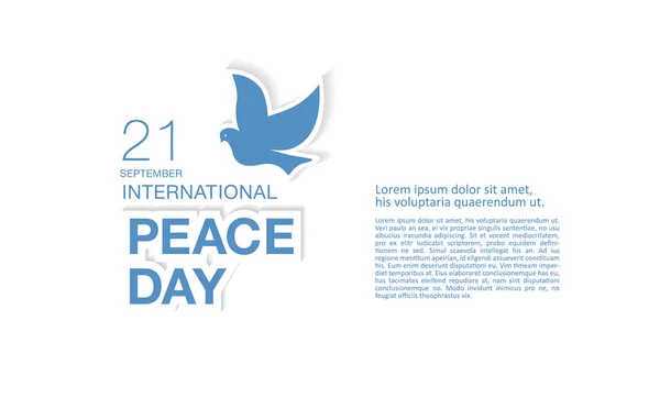 Giornata internazionale della pace — Vettoriale Stock