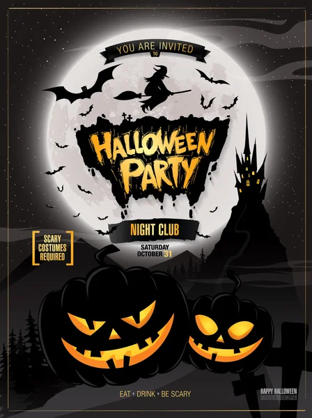 Fiesta de Halloween — Vector de stock