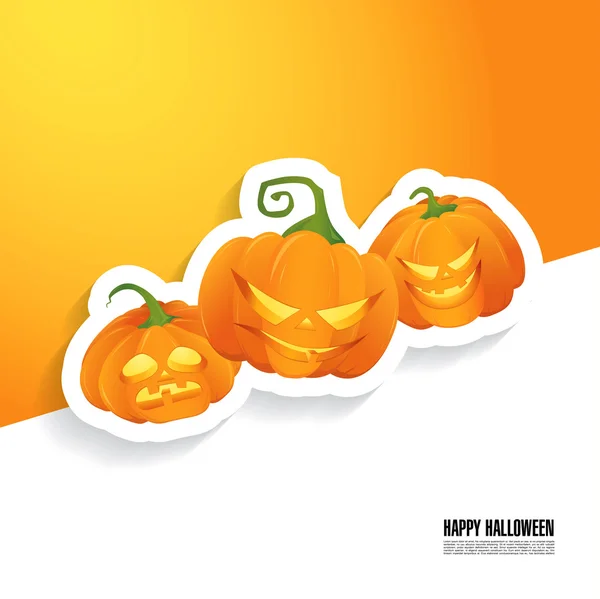 Feliz Halloween. Ilustración vectorial — Vector de stock