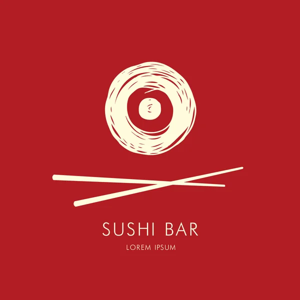 Logo der Sushi-Bar — Stockvektor