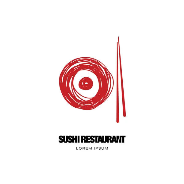 Sushi bar logo — Stockvector