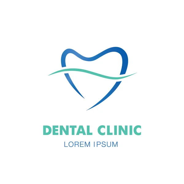 Logotipo dental. Estomatología — Vector de stock