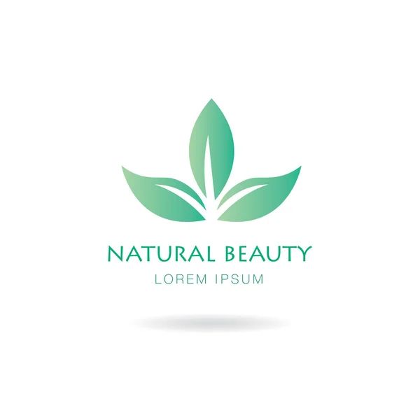 Logo bellezza naturale — Vettoriale Stock