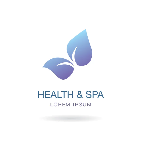 Gezondheid en Wellness. Logo ontwerp — Stockvector