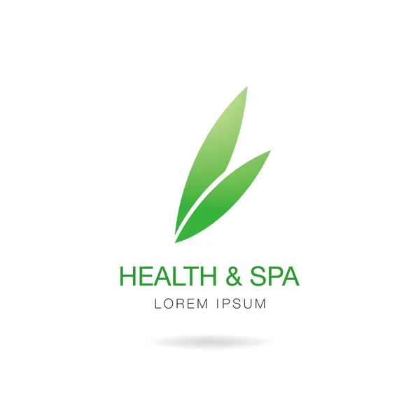 Egészség és wellness. Logo tervezés — Stock Vector
