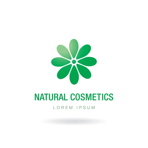 Design des Logos für Naturkosmetik — Stockvektor