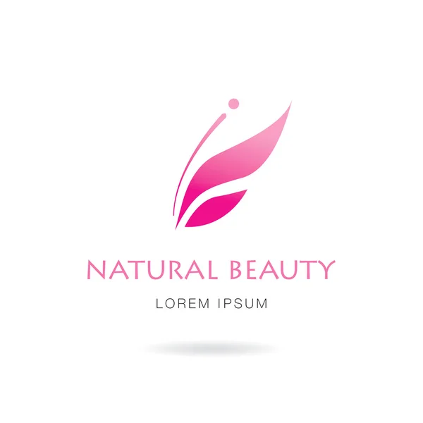 Natural beauty logo — Stock Vector