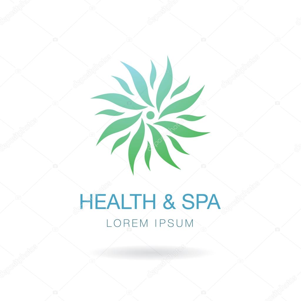Health and spa. Logo design