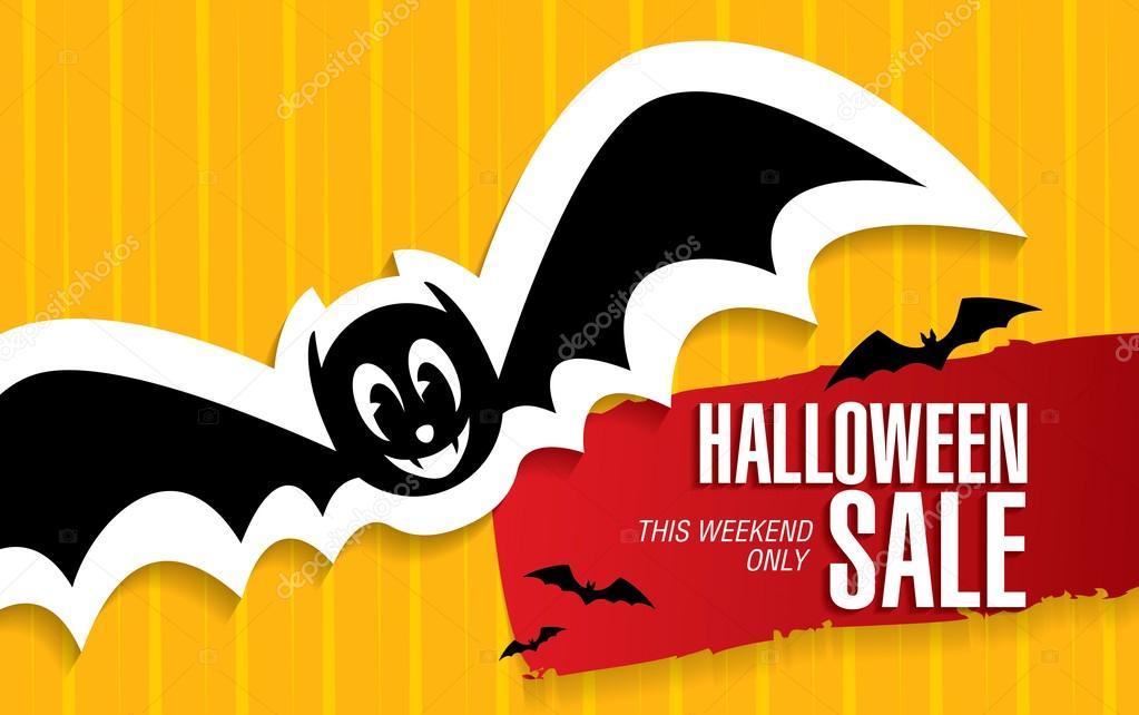 Halloween sale. Vector illustration