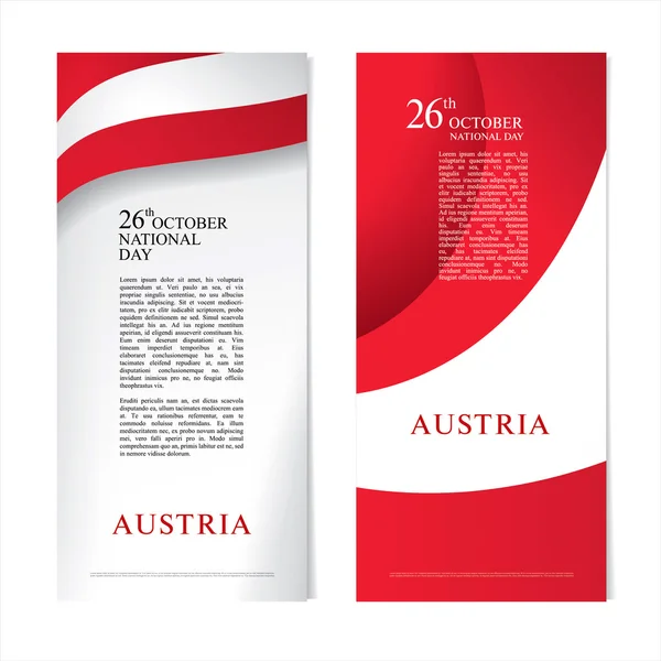 Εθνική ημέρα της Αυστρίας — Διανυσματικό Αρχείο