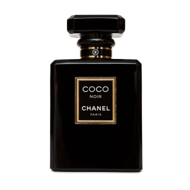 Orenburg, Rusya Federasyonu - Ekim 11,2015: Coco Chanel Noir (siyah) parfüm şişesi. Paris. Fransa