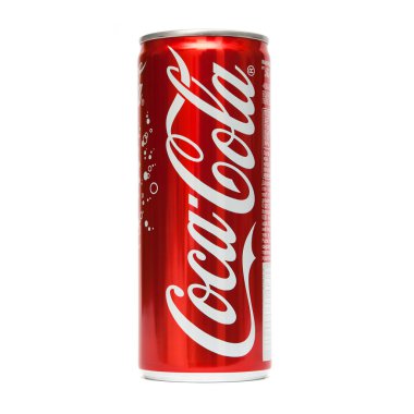 Orenburg, Rusya Federasyonu - Ekim 11,2015: Coca-Cola şişesi beyaz arka plan üzerinde izole