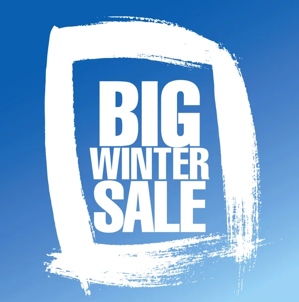 Grote winter verkoop banner — Stockvector