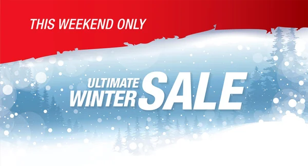 Ultieme winter verkoop banner — Stockvector