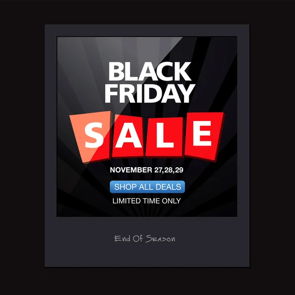 Black Friday Venda — Vetor de Stock